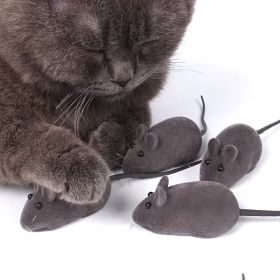 Simulated Mouse Cat Toy For Dog & Cat; Cat Play Toy; Interactive Cat Toys; pack of 3; Random Color; 5.4*1.1in